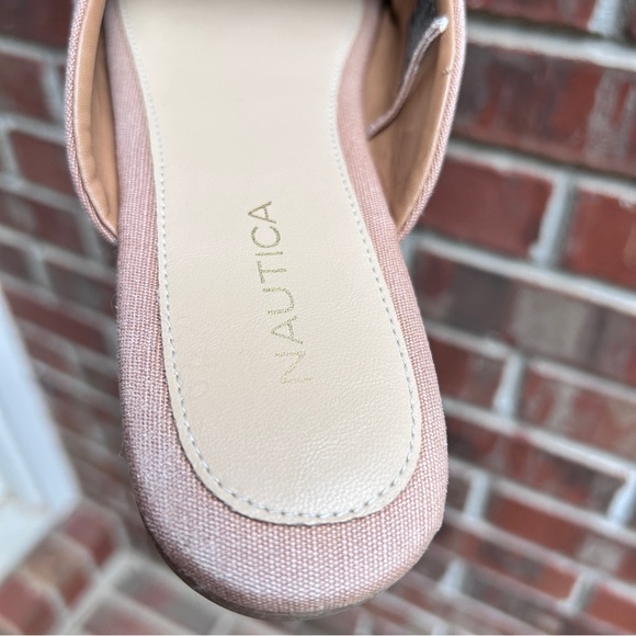 NAUTICA women’s Slides Size 8.5 Mules Tan comfortable casual easy slip on - Picture 5 of 8